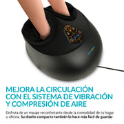 Masajeador Eléctrico de Pies con Calor y Compresión de Aire — funciones y uso