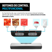 Selladora de Bolsas Plásticas al Alto Vacío con 30 Bolsas Incluidas - Redlemon