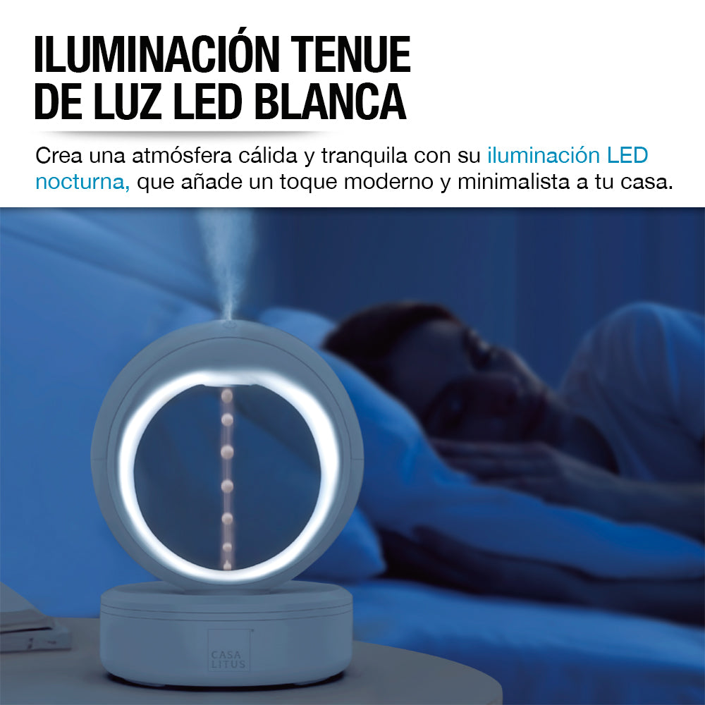 Difusor de Aceites Esenciales y Humidificador con Goteo Antigravedad Decorativo