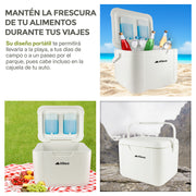 Hielera Rígida de 18 L para 28 Latas con Bloques Fríos HIKEO — funciones y uso