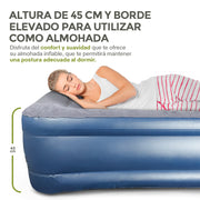 Colchón Inflable Matrimonial con Bomba Eléctrica HIKEO — funciones y uso