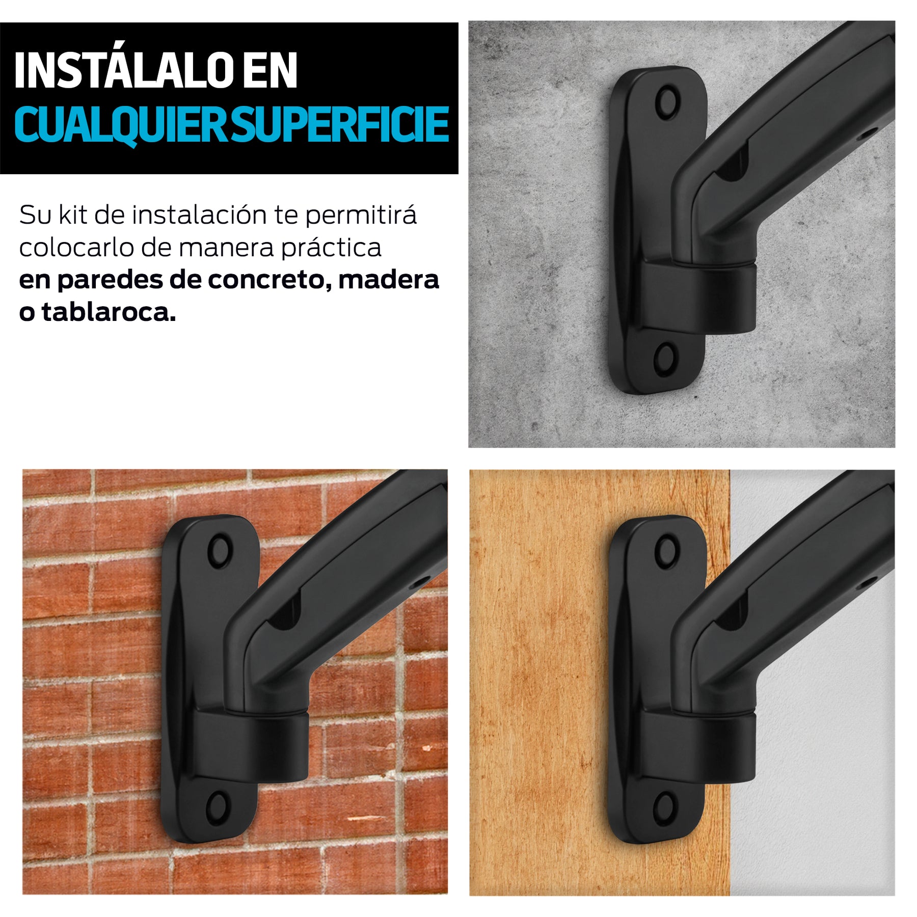 Soporte de Pared Articulado para Monitor de 17 a 32 Pulgadas — funciones y uso