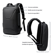 Mochila de 21 L para Laptop de 16.5 Pulgadas con Candado — funciones y uso