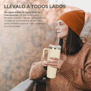Termo para Agua y Café de Viaje Acero Inox. Doble Pared 1.2 Litros Hikeo - Redlemon
