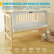 Barandal para Cama de Niños de Altura Ajustable Universal - Redlemon