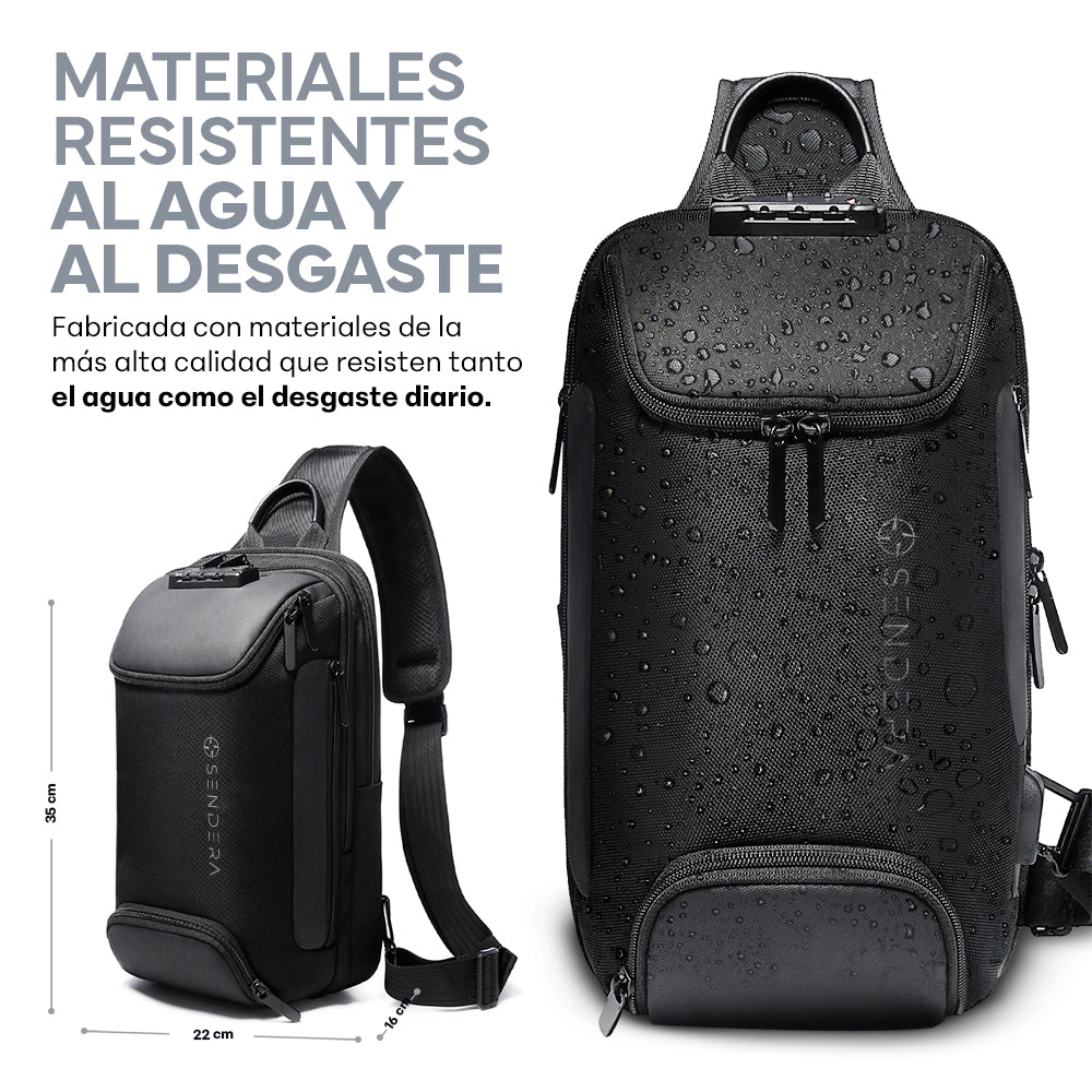 Mochila Crossbody con Candado TSA y Puerto USB Redlemon — funciones y uso