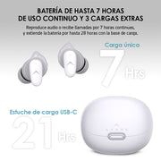 Audífonos Bluetooth con Cancelación de Ruido Activa Ultra HD IPX4 Sport