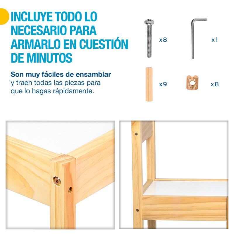 Sillas Montessori para Niños de Madera de Abedul 2 Piezas - Redlemon