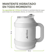 Termo de Acero Inoxidable 1.5 L con Popote y Asa HIKEO — vista adicional 15