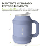 Termo de Acero Inoxidable 1.5 L con Popote y Asa HIKEO — vista adicional 23