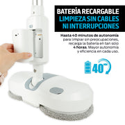 Trapeador Eléctrico Giratorio 200 RPM con Spray y Luz LED — medidas y especificaciones