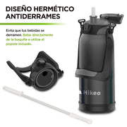 Termo para Agua de 2 Litros de Acero Inoxidable Ultra Resistente Hikeo - Redlemon
