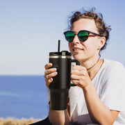 Termo para Agua y Café de Viaje Acero Inox. Doble Pared 1.2 Litros Hikeo - Redlemon