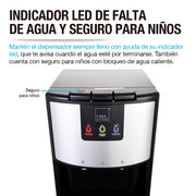 Panel LED y seguro para agua caliente del dispensador Casa Litus