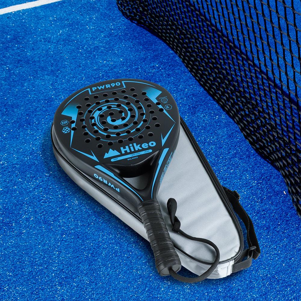Pala de Pádel con Funda, 3 Pelotas y Grip, Raqueta de Fibra de Carbono - Redlemon