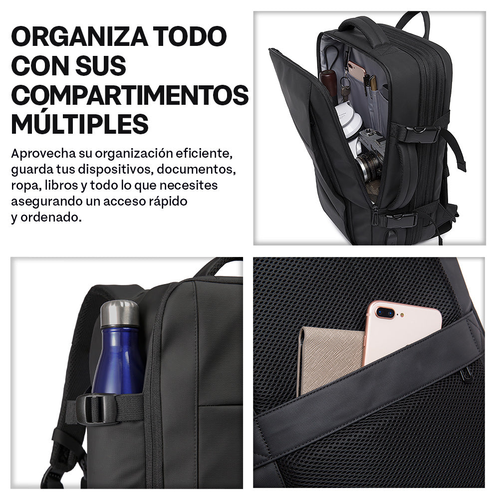Mochila Expandible de 22 a 35 L para Laptop de 18 Pulgadas — medidas y especificaciones