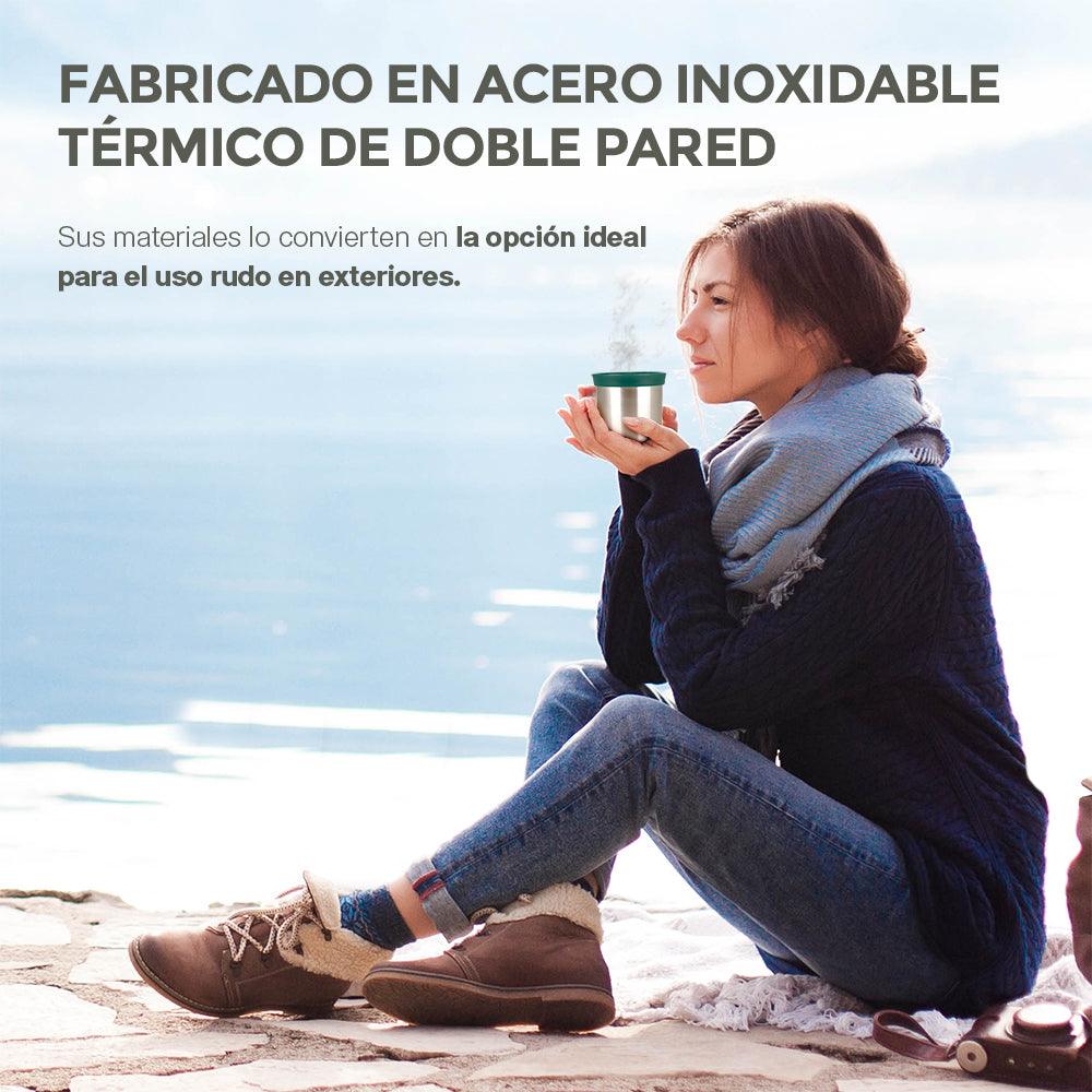 Termo para Café y Agua de Acero Inoxidable Doble Pared 1 Litro - Redlemon