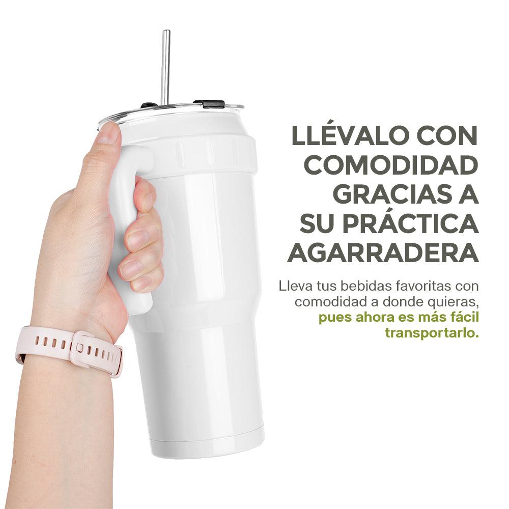 Termo de Acero Inoxidable Doble Pared 2 Vasos Térmicos XL de 1.2 L - Redlemon