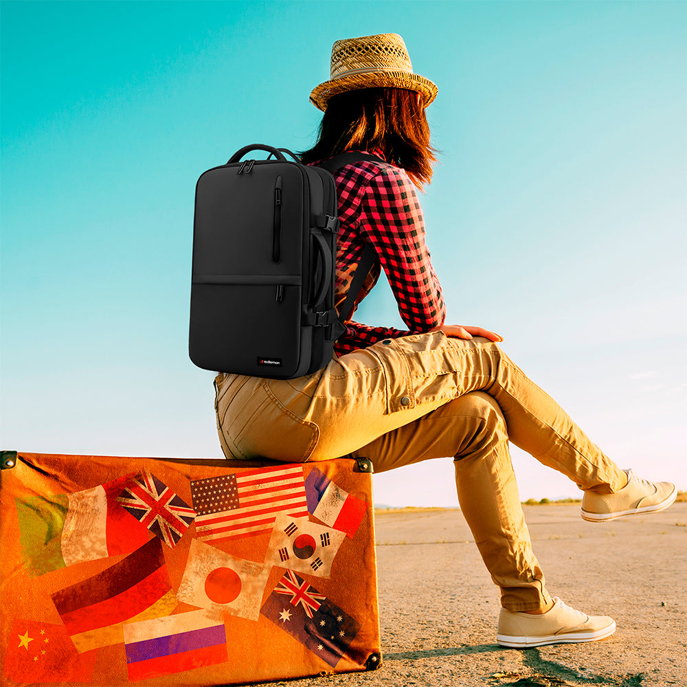 Mochila para Laptop Antirrobo Extra Grande con Puerto USB Redlemon Technology México