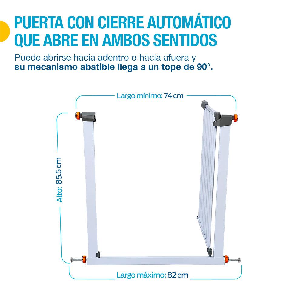 Reja para Bebé y Perro 85 cm de Altura, 75 a 82 cm de Ancho - Redlemon