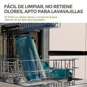 Termo para Agua de Tritán indestructible Doble Boquilla 2 Pz. 900 ml
