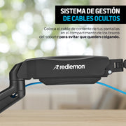 Soporte de Pared Articulado para Monitor de 17 a 32 Pulgadas — medidas y especificaciones