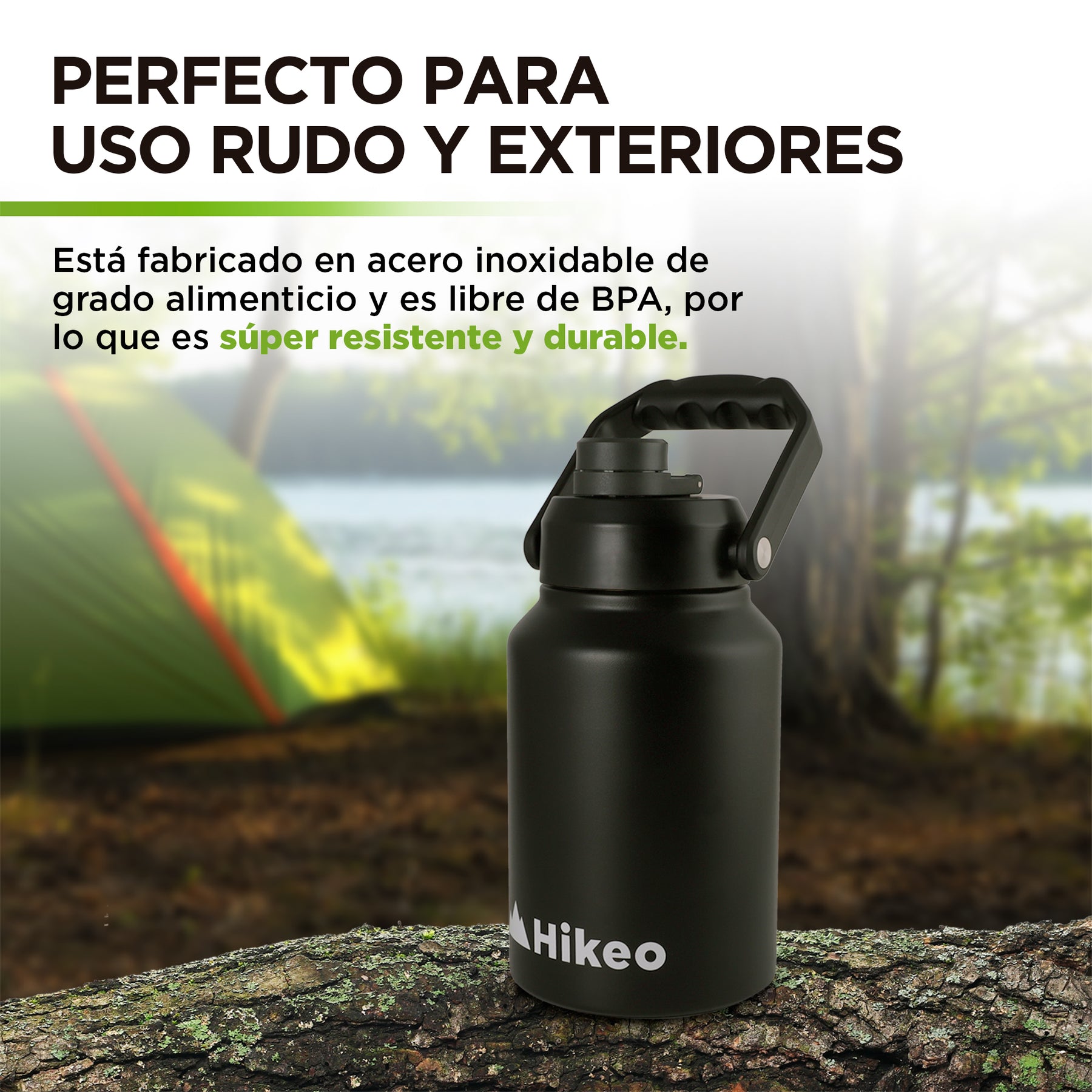 Termo de Acero Inoxidable Doble Pared de Aislamiento Térmico Hikeo Redlemon Technology México