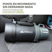 Termo de Acero Inoxidable 1.6 L con Taza y Correa HIKEO — medidas y especificaciones