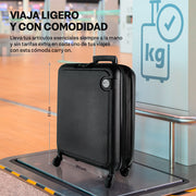 Maleta Carry On 20” Expandible Equipaje de Mano Plegable con Candado