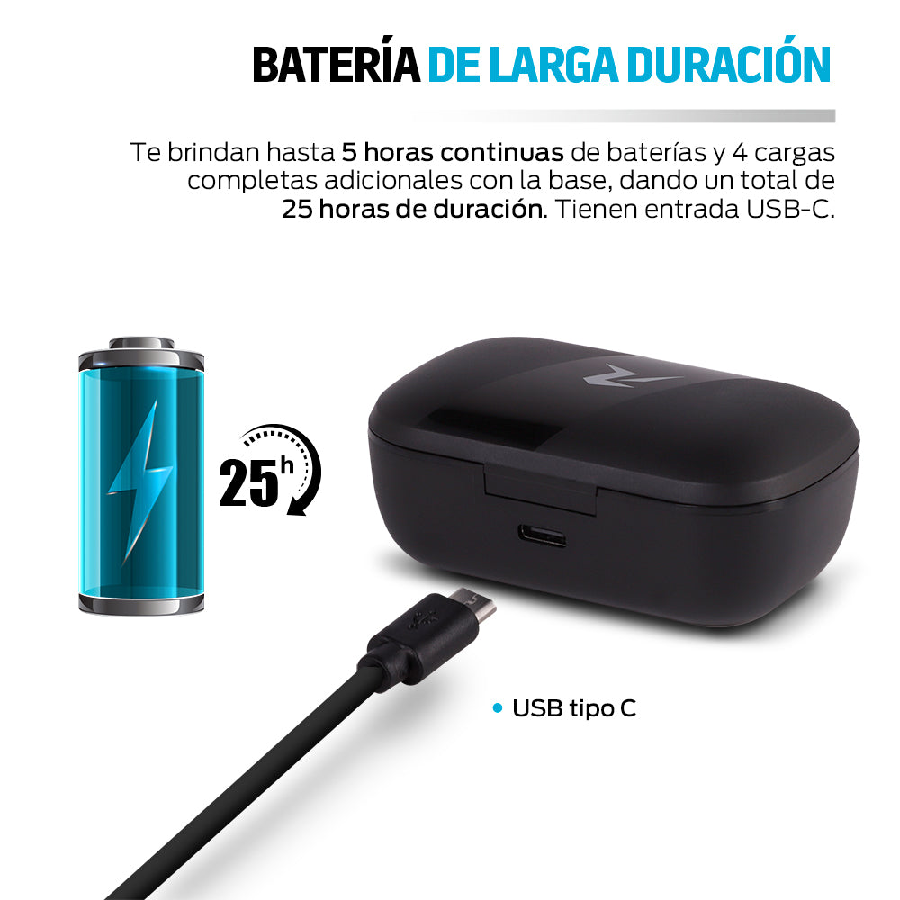 Audífonos Inalámbricos Air-Sport 2 Bluetooth 5.1 Contra Agua IPX4 Redlemon Technology México