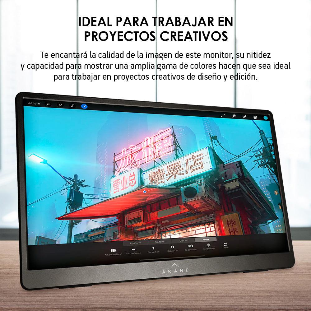 Monitor Portátil Full HD de 15.6” para Laptop, Tablet y Celular Android - Redlemon