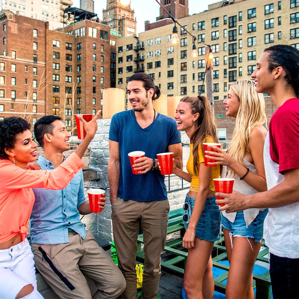 Vaso Fiesta de Plástico Rígido Reutilizable Ecológico 10 Piezas 530 ml - Redlemon