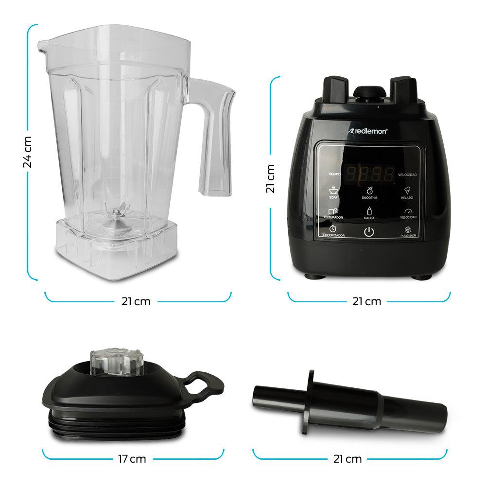Licuadora Profesional de 1000 W, 9 Velocidades y 8 Funciones Automáticas 2 Litros - Redlemon