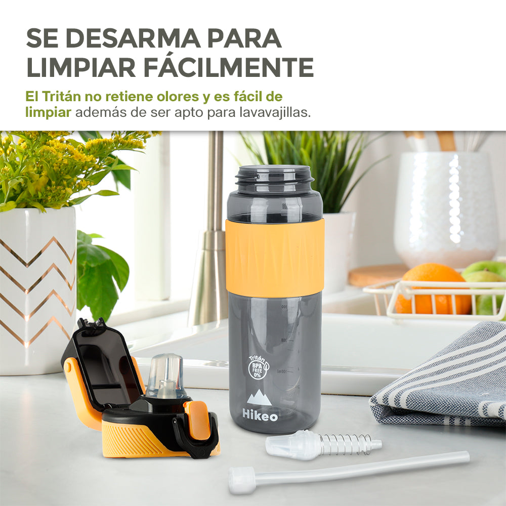 Termo para Agua (2 Pz.) de Tritán Indestructible 600 ml con Tapa Hermética