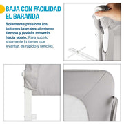 Barandal para Cama de Niños de Altura Ajustable Universal - Redlemon