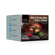 Vajilla de Melamina Estilo Japonés para Ramen Set para 4 Personas - Redlemon