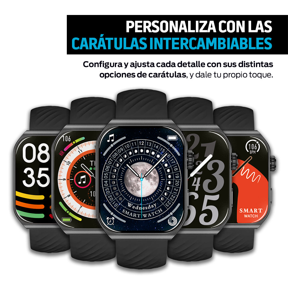 Smartwatch Pantalla Táctil AMOLED 1.96” con Funciones de Salud IP67