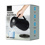 Tetera Eléctrica Hervidor de Agua Interior de Acero Inoxidable 1 Litro