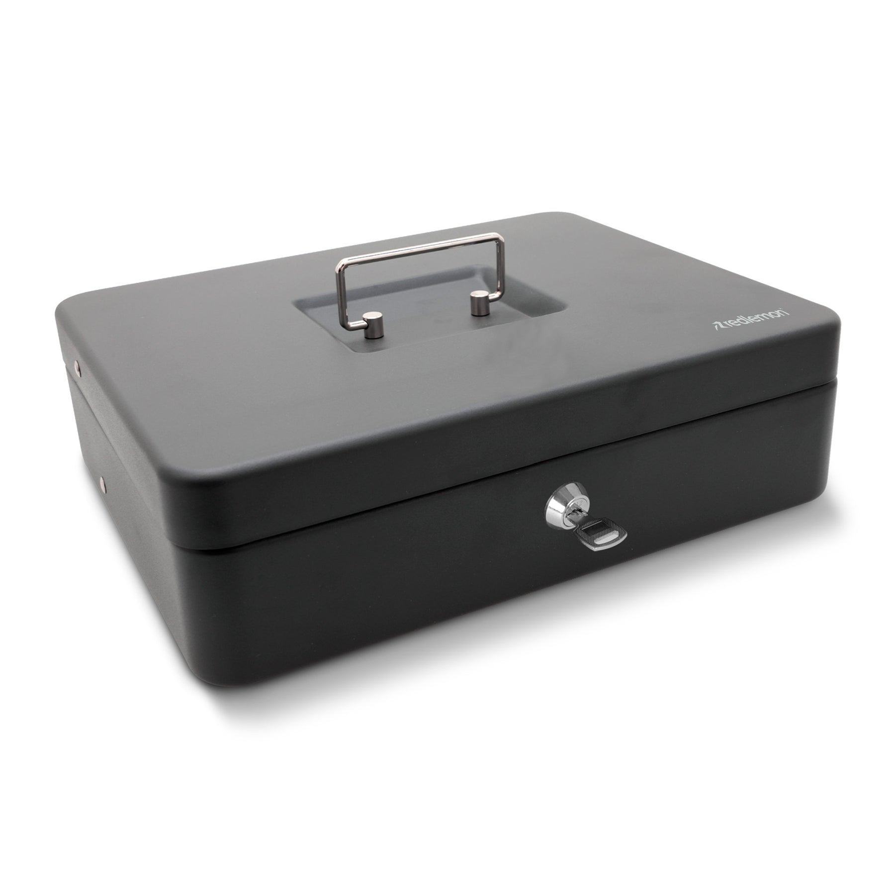 Caja Portátil para Dinero con Charola y 2 Llaves — contenido y accesorios