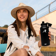 Termo de Acero Inoxidable de 940 ml con Doble Pared — contenido y accesorios