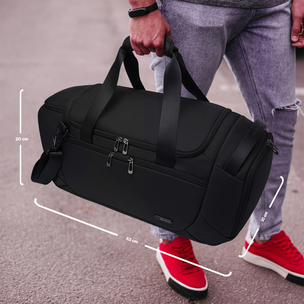 Maleta Mochila Deportiva de 30 L con Compartimento Húmedo — contenido y accesorios