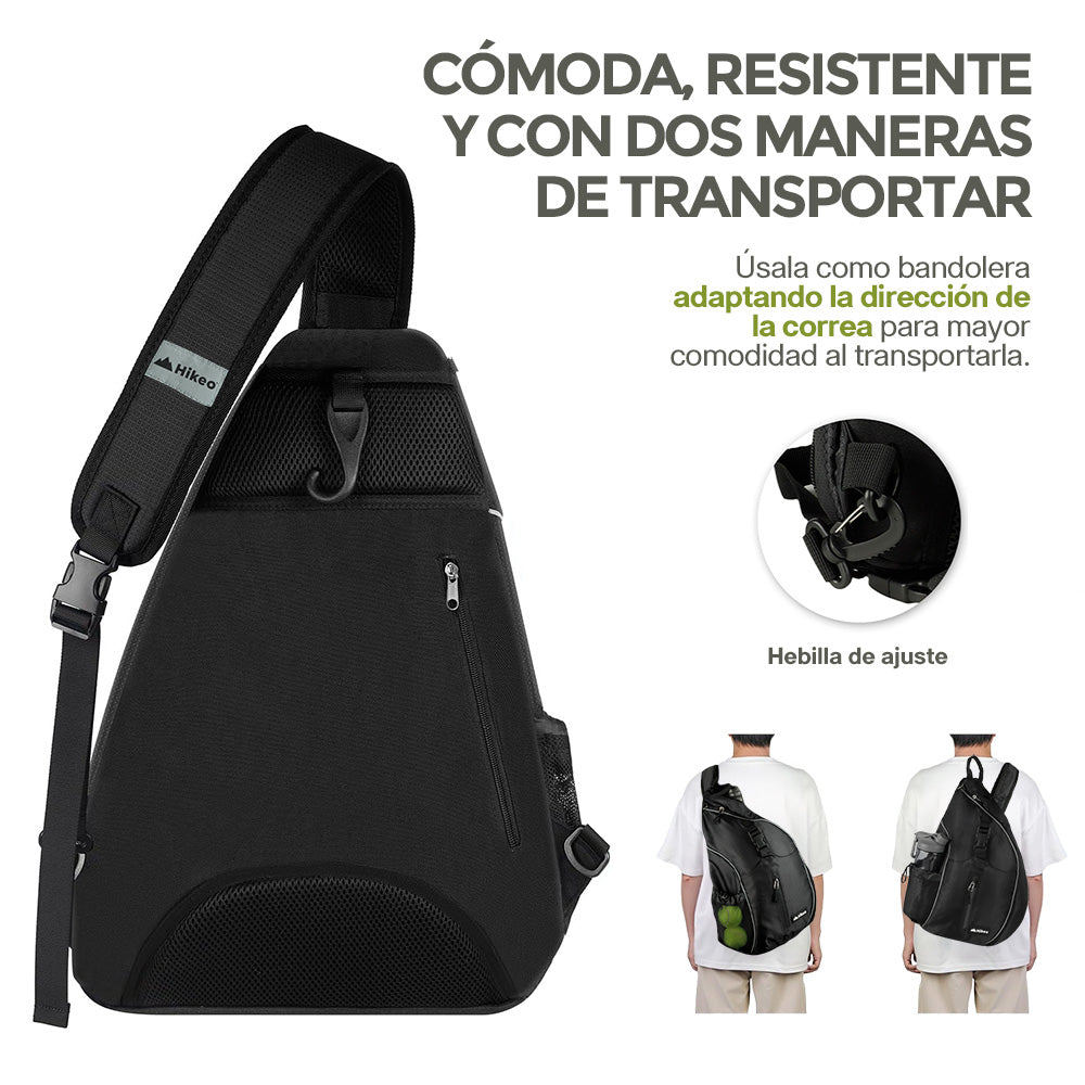 Mochila para Pádel de 10 L con Espacio para 2 Palas — contenido y accesorios