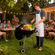 Asador de Carbón Portátil de 55 cm con Termómetro HIKEO — contenido y accesorios