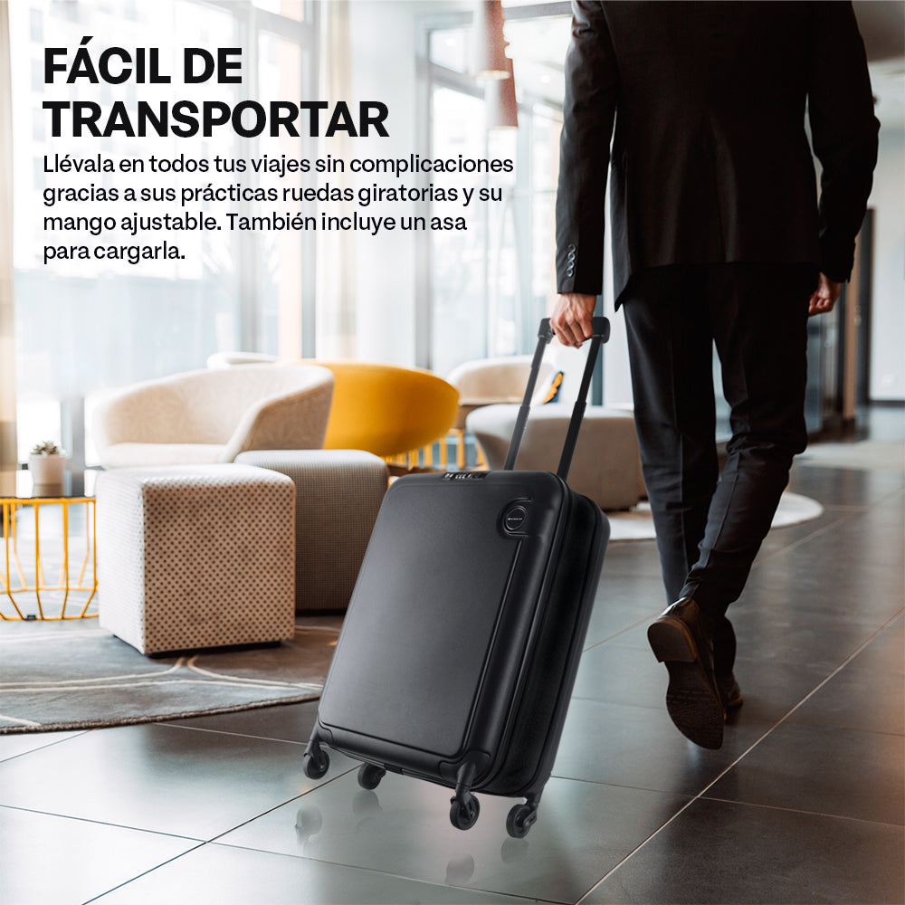 Maleta Carry On 20” Expandible Equipaje de Mano Plegable con Candado
