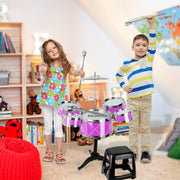 Batería Musical Infantil con Banco, Baquetas y Platillo — vista adicional 17