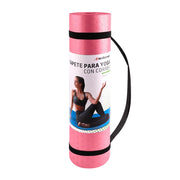 Tapete para Yoga Pilates con Correa para Transportar, 9mm, Ideal para Ejercicio