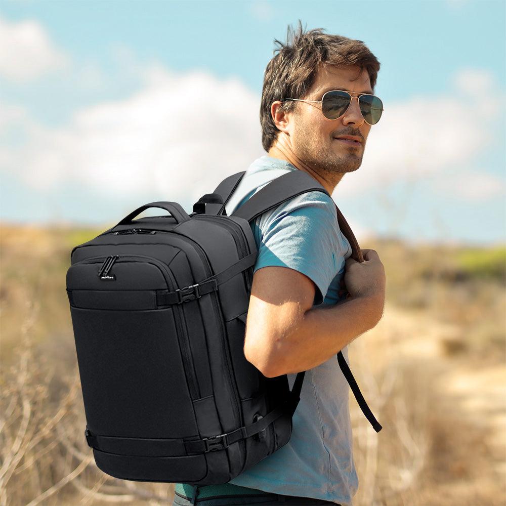 Mochila de Viaje para Laptop Expandible Impermeable Antirrobo - Redlemon
