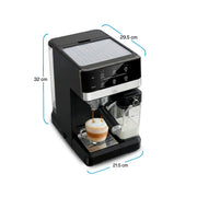 Medidas de la cafetera espresso Casa Litus de 21.5 x 29.5 x 32 cm
