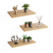 Set de 3 Repisas Flotantes de MDF de 30 x 15 cm