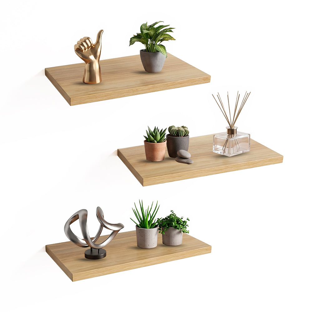 Set de 3 Repisas Flotantes de MDF de 30 x 15 cm